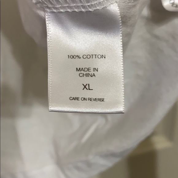 New York & Company White Tee Shirt with Sequins - Picture 4 of 6